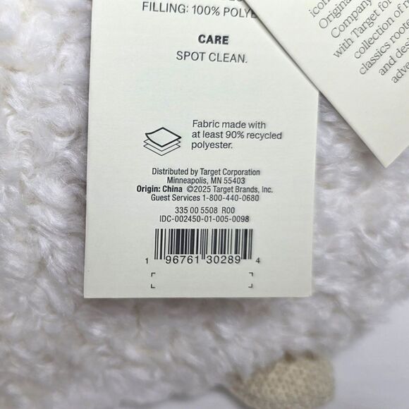 Woolrich X Target Sheep Shaped Throw 15" x 20" Pillow Lamb Cream White Black NEW - Picture 5 of 6